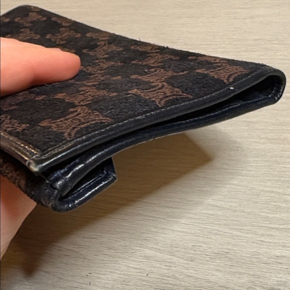 CELINE Macadam Triomphe Canvas & Leather Envelope Wallet – Vintage - Picture 13 of 16